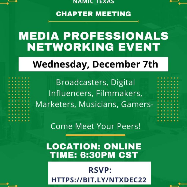 NAMIC-Texas Media Professionals Networking Event